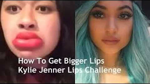 Kylie Jenner Lip Challenge Compilation Fail - Shot Glass #KylieJ