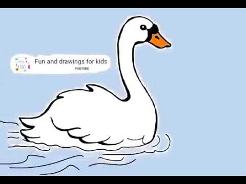 Hvordan man tegner en svane