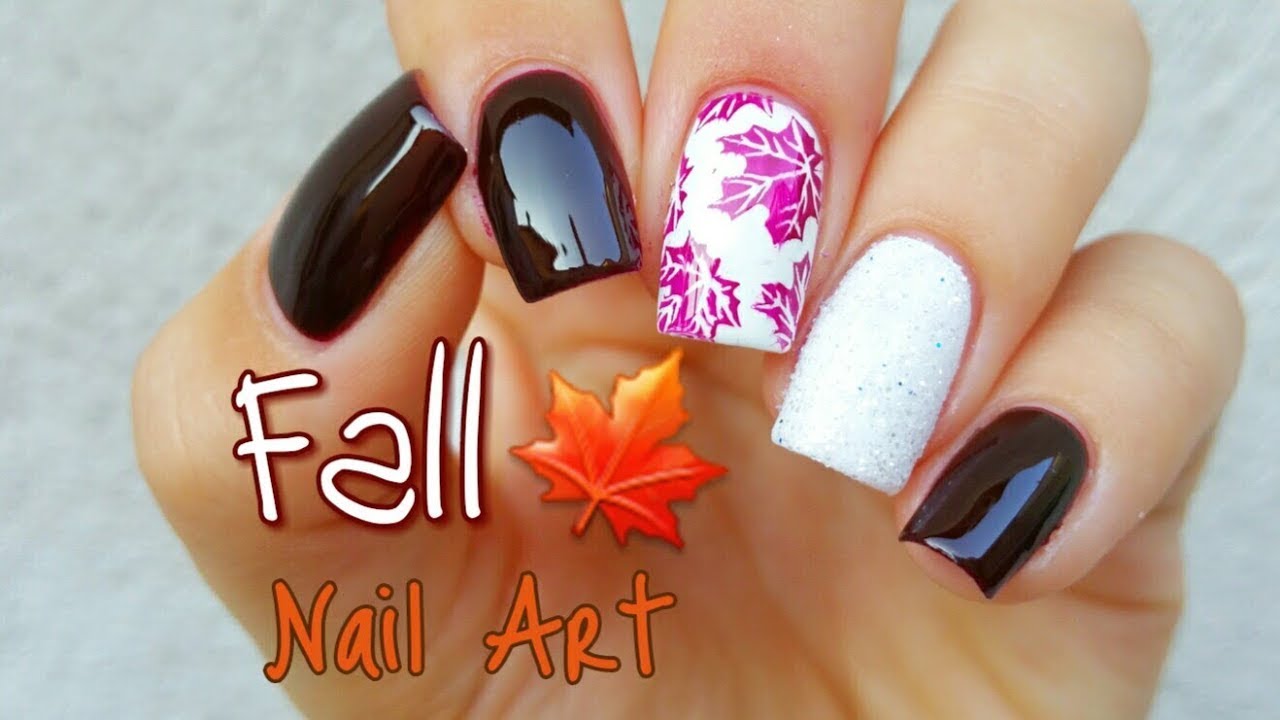 Fall Nail Art Tutorial - YouTube