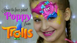 TROLLS: Princess Poppy — Face Painting &amp; Makeup for Kids