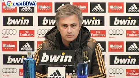 Jose Mourinho - Real Madrid Press Conference before Barcelona v Real Madrid Jan 25 2012 Copa del Rey