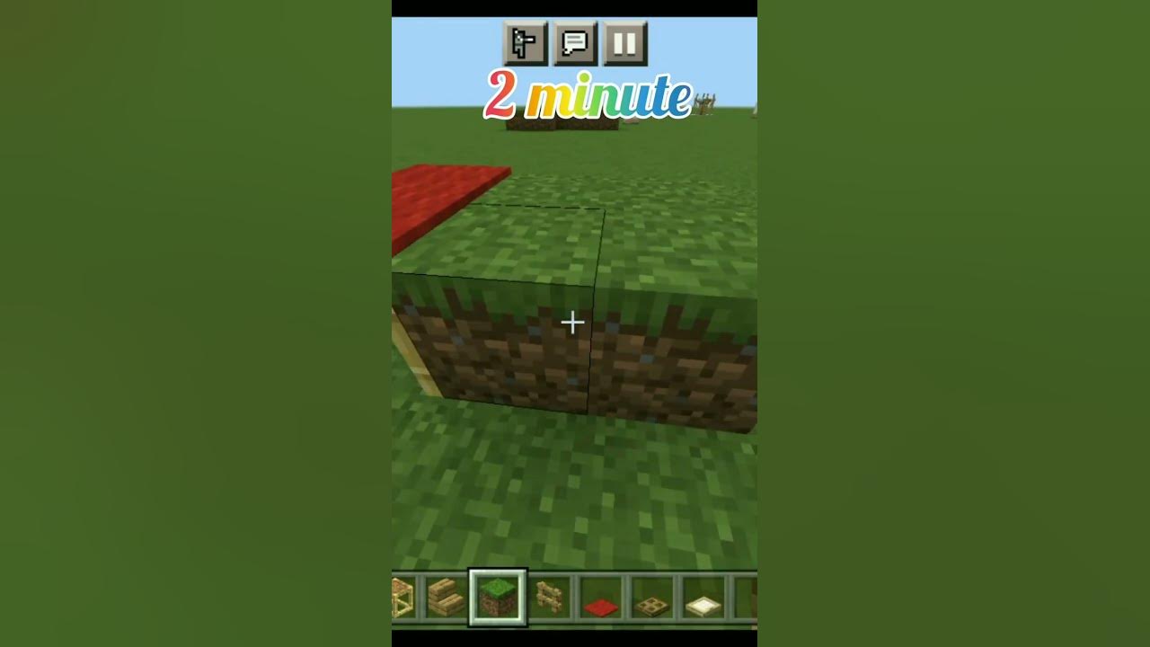 How to build picnic table in Minecraft shorts YouTube