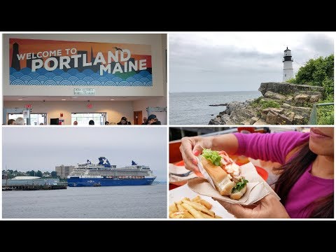 Portland Maine Cruise Port, City Tour & Harbor Cruise Highlights (4K)