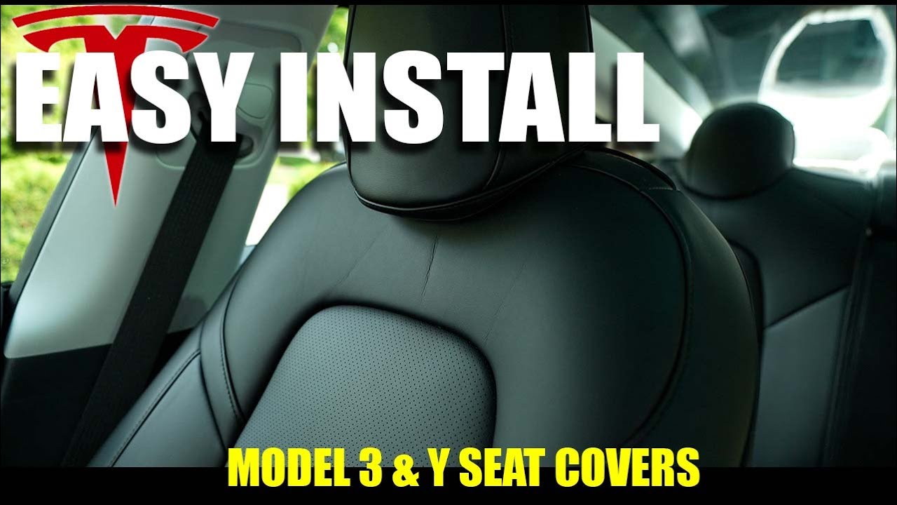 TAPTES Model Y Seat Covers Installation Guide, White Seats for