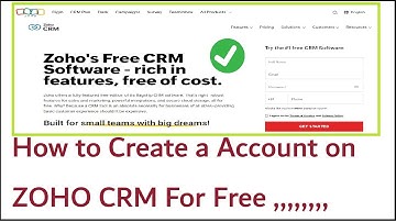 How to Create a Account on ZOHO CRM Which Is Free For Ever