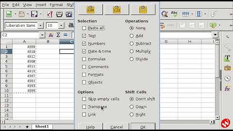 Libreoffice | Calc - How do I convert rows into columns
