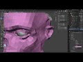 Manual Retopology in Blender - 4 - retopo ear