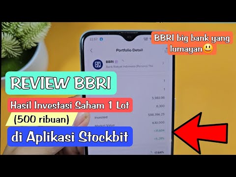 Review Beli Saham BBRI 1 Lot seharga 500 ribuan ternyata untungnya lumayan