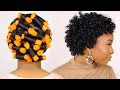 HOW TO | Perm Rod Set on Short Natural Hair Tutorial & Night Time Hair Routine!!