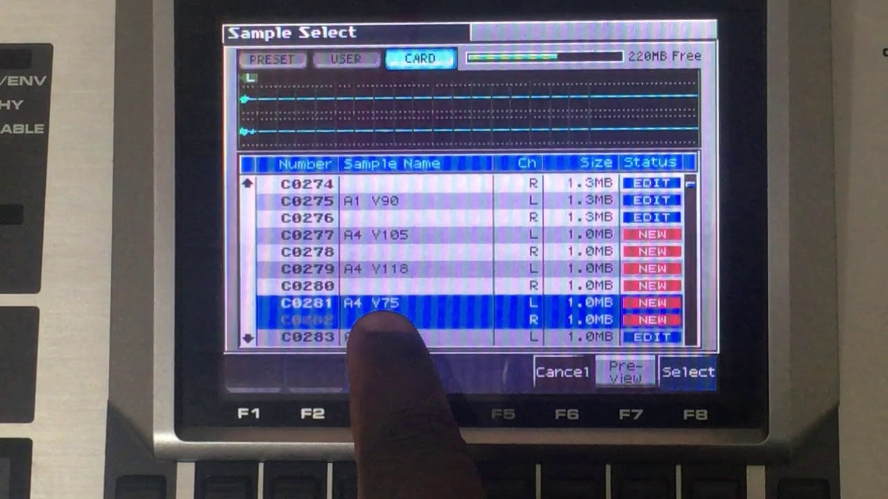 Como colocar amostras (samples) no Fantom X - Parte 3