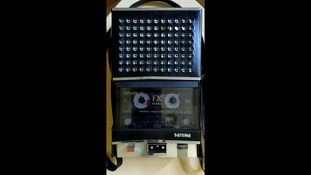 First Compact Cassette tape recorder talks about itself. 1960s