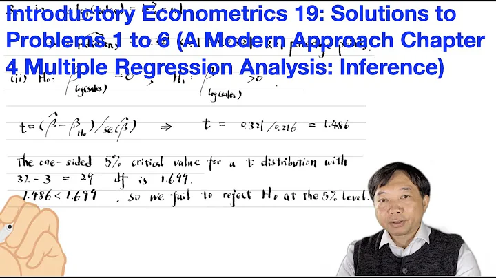 Solutions to Problems 1 to 6 (A Modern Approach Chapter 4) | Introductory Econometrics 19 - DayDayNews