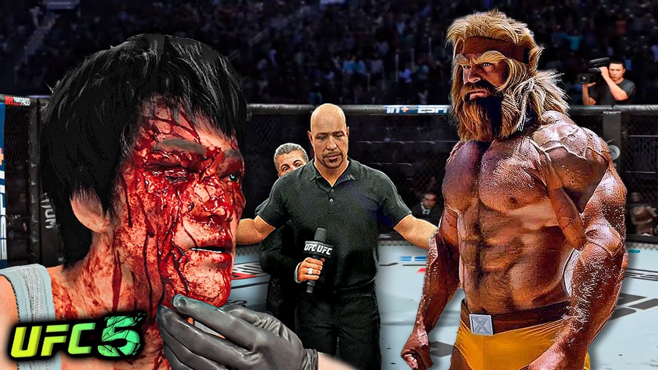 Брюс Ли против Агрессивной Реки (EA Sports UFC 5)