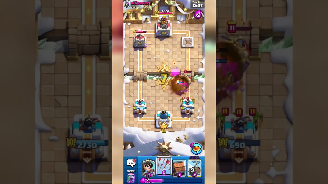 Random Clash Royale Master Baiter deck Gameplay 