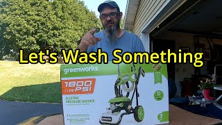 Greenworks 1800 psi Pressure Washer Unbox and Review