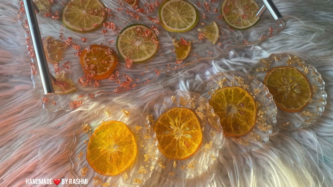 Orange slice in resin : fruit preserving in resin for eternity: 