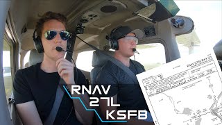RNAV 27L Approach Orlando Sanford International| C172