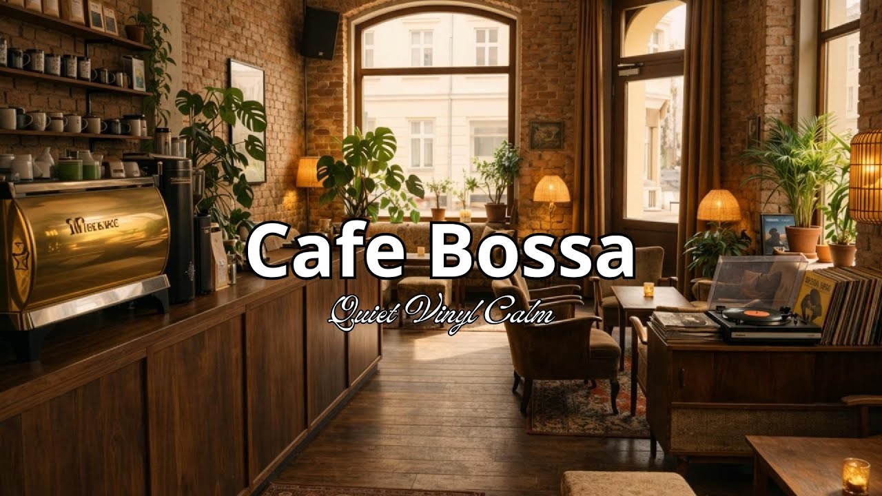 Quiet Vinyl Calm in Cafe Bossa for Work, Study & Relax