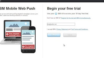 Getting started with IBM Mobile Web Push - Mobile Messaging for marketing - Part 1