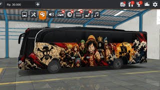 Livery Bussid Yudistira HD One Piece New (FansArt) screenshot 1