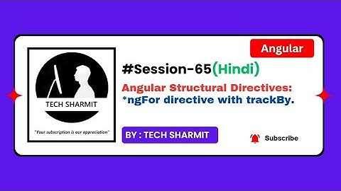 *ngFor Directive with trackBy | Angular Directives in Hindi (Session-65)