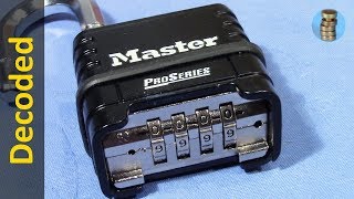 (picking 624) How to decode the Master ProSeries 1178 combination padlock