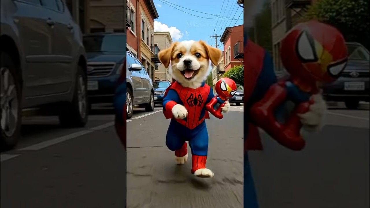 Poor Puppy Bought a Spider Hero Toy & Suit With His Hard-Earned Savings 🐶❤️ 