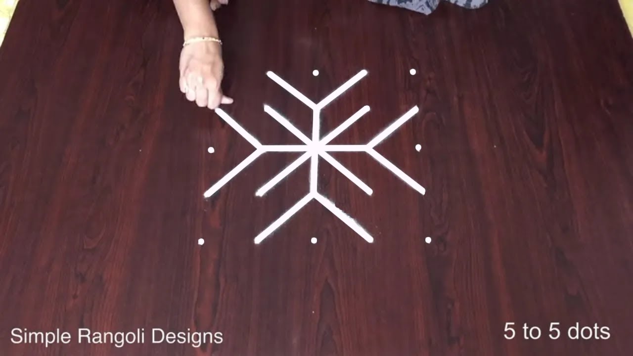 Flower Kolam Daily Muggulu Designs