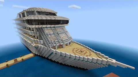 Minecraft cruise ship tutorial part one