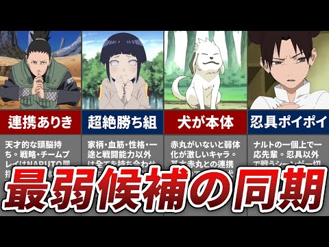 Naruto 最弱の同期は誰 候補を5人まとめてみた ナルト解説 考察 Youtube