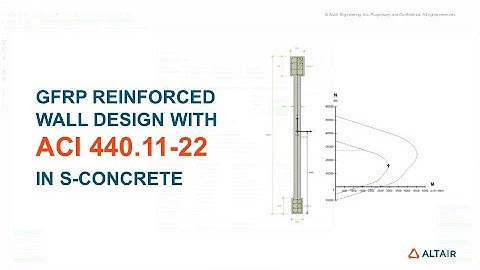 Wall design as per ACI 440.11-22 using GFRP reinforcement in S-CONCRETE™