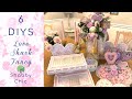 💗NEW!! 6 DIY DOLLAR TREE Love Shack Fancy~Shabby Chic VALENTINES DECOR CRAFTS💗Olivias Romantic Home