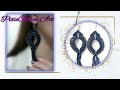 Making Easy Macrame Earrings || Elegant Stingrays Earrings