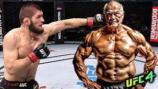 Khabib Nurmagomedov vs. Grandfather Steroids (EA sports UFC 4)