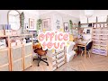 office tour 🌙 small business studio tour with amazing storage solutions!