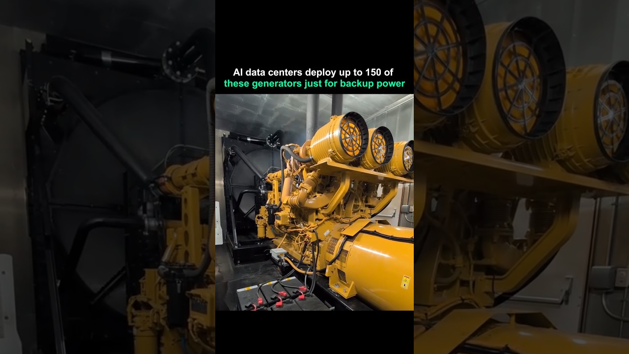 The 4,000-Horseround Diesel Engines Keeping AI Alive"