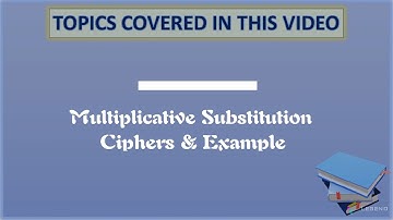 Cryptography and Network Security: #15 Multiplicative Cipher