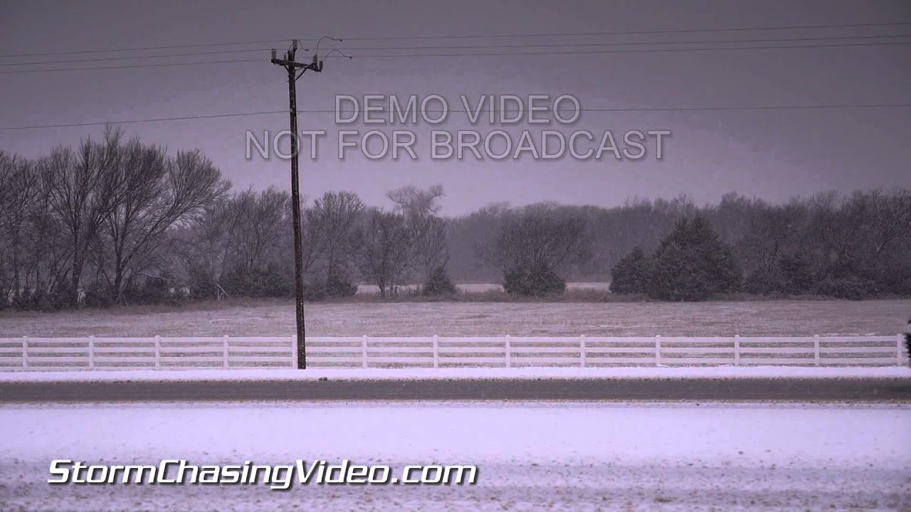 2/4/2014 Northwestern Oklahoma City, OK Snowstorm B-Roll