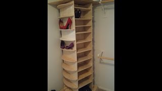 Showing the end result of a shoe rack I built for my wife. Wood cost around $100-$200. There were easier ways to make it but I like 