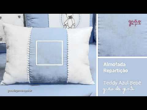 Almofada Repartições Teddy Azul | Ref: 51384