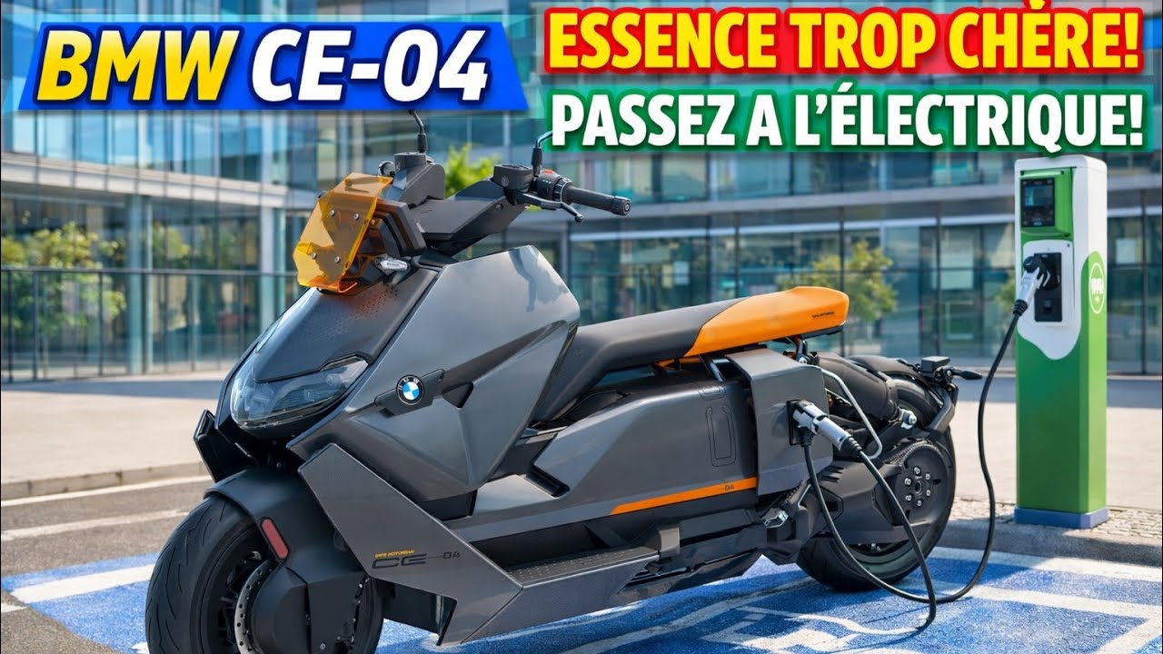 ESSAI : BMW CE 04 SCOOTER ÉLECTRIQUE - YouTube