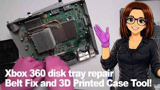 Xbox 360 Disc Tray Won’t Open — Easy Belt Fix with 3D Printed Case Tool