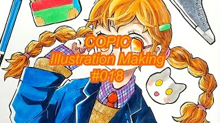 COPIC Illustration Making #018『お勉強ガール』