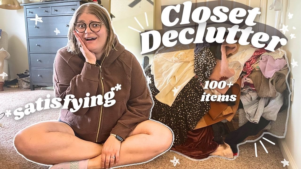 WATCH ME DECLUTTER TEN YEARS OF CLOTHING IN ONE HOUR.