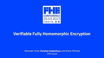 Verifiable Fully Homomorphic Encryption w/ Christian Knabenhans