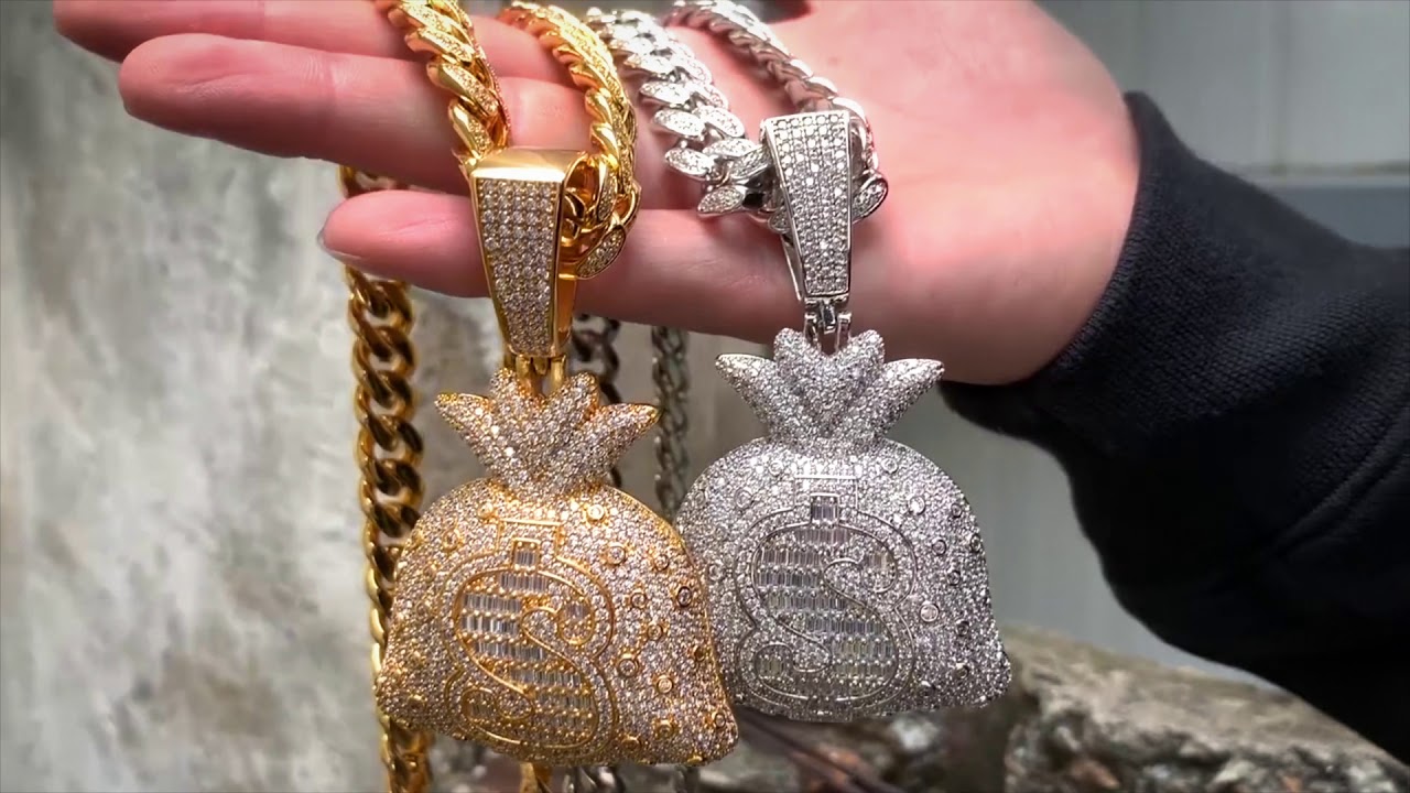 Money Bag Pendant | Trajan Gold 
