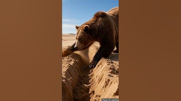 The bear saved the guava plant from drying up by watering it 😭 #ai #tree #save #watering