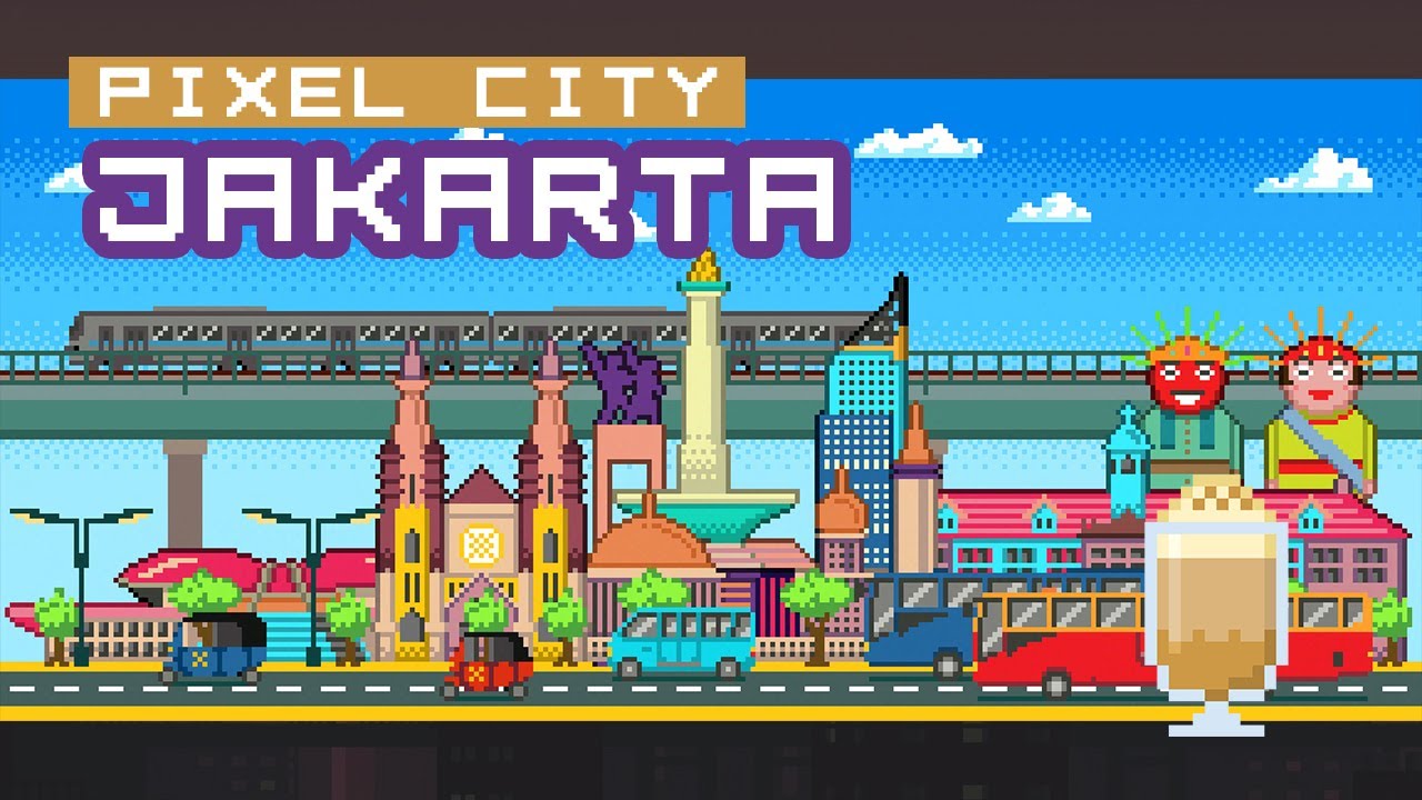 [ Pixel Art Timelapse ] PIXEL CITY - Jakarta - YouTube