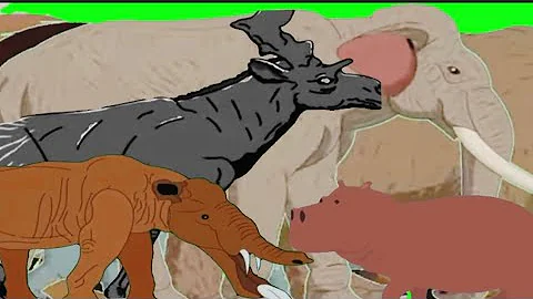 Cenozoic Beast Stampede Green Screen #stampede #animal #cenozoic