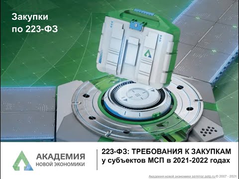 Изменения в закупках по 223-ФЗ для МСП в 2021-2022 гг